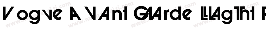 Vogue Avant Garde Light Regular字体转换